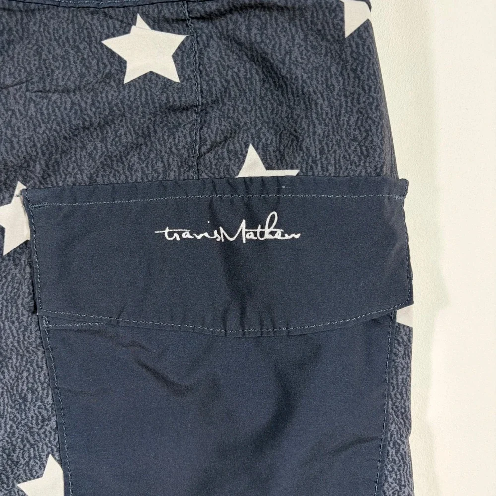 Travis Mathew Board Shorts Mens 30 Stars and Stripes Patriotic Navy Red White